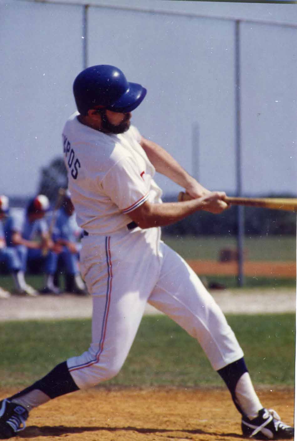 Hank Nuwer at bat, 1981